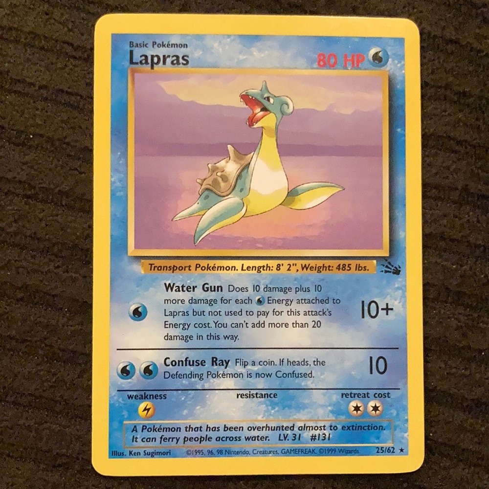 Lapras Pokémon Card